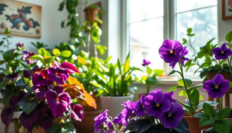 purple houseplants