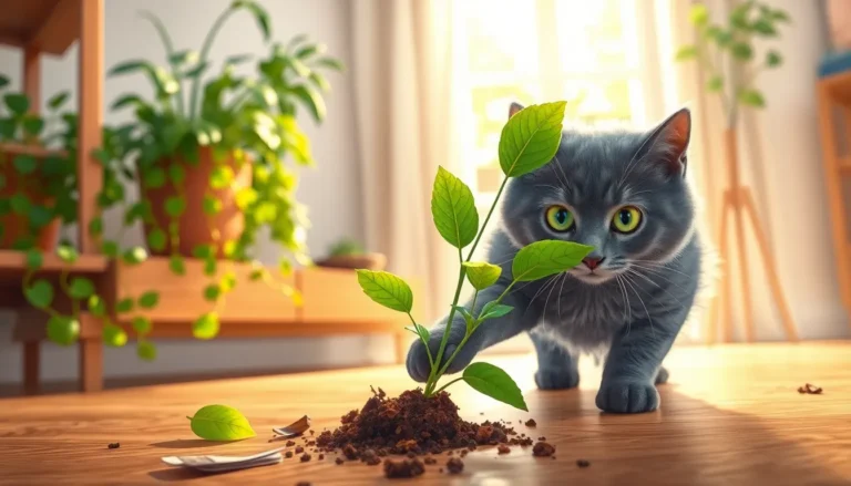 how to keep cats out of houseplants